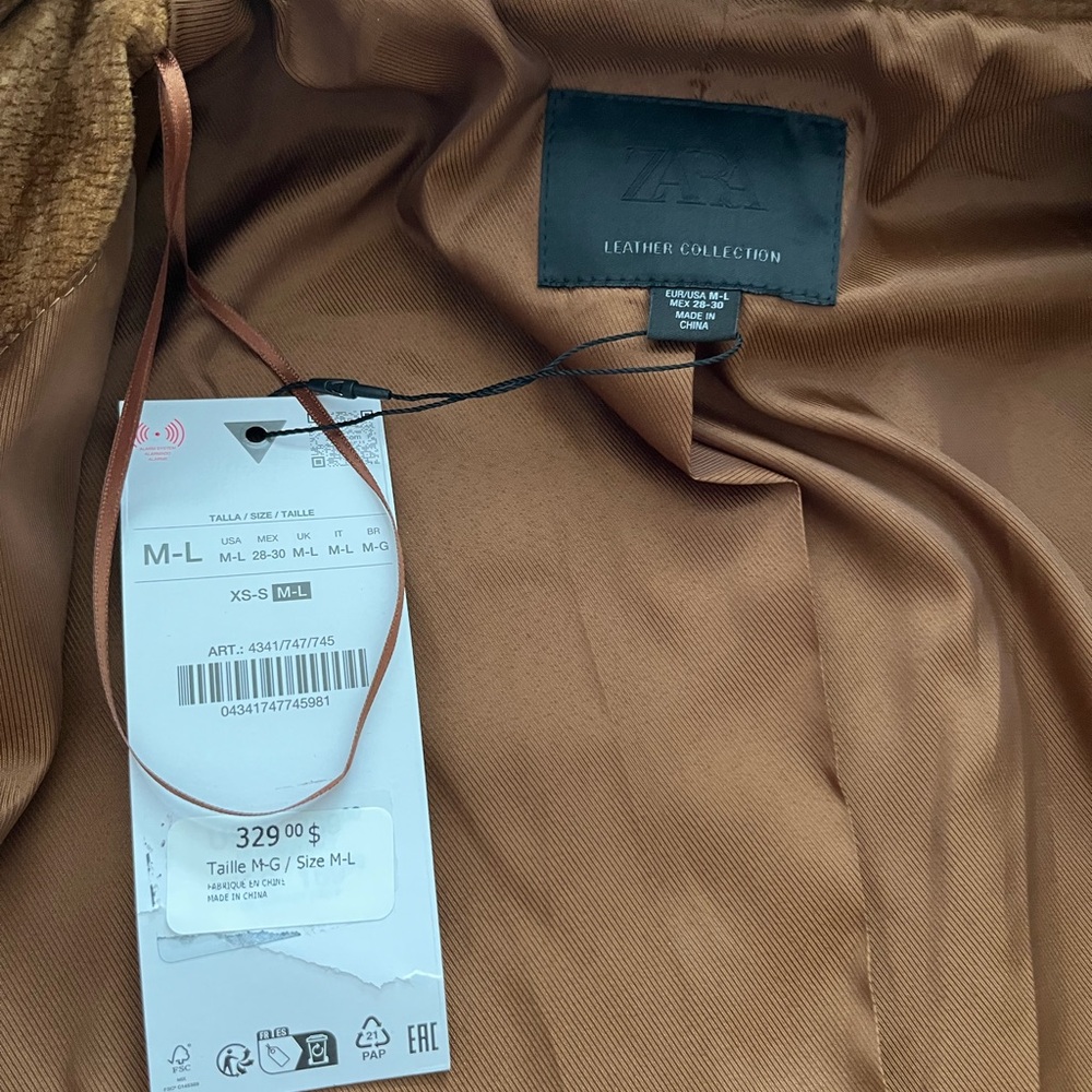 Zara Brown Suede Belted Coat - Picture 14 of 16